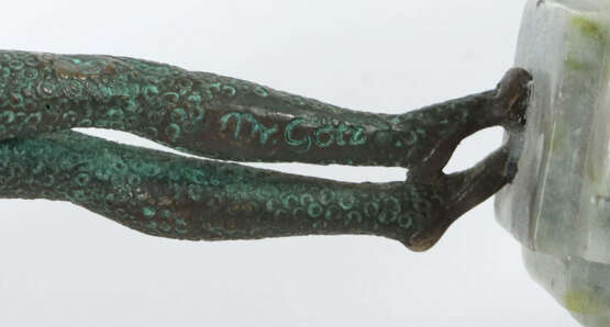 Bildhauer des 19./20. Jh. ''Jugendstiltänzerin'', Bronze patiniert, vo… - фото 3 Bildhauer des 19./20. Jh. ''Jugendstiltänzerin'', Bronze patiniert, vo… - фото 3