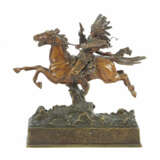 Curtis, T. Bildhauer des 19./20. Jh. ''Reitender Häuptling'', Wiener B… - фото 1