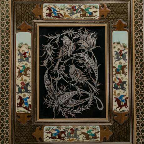Konvolut: 10 Teile mit Khatam Kari Holz Intarsien, ISFAHAN/IRAN, 20. Jahrhundert. - photo 3