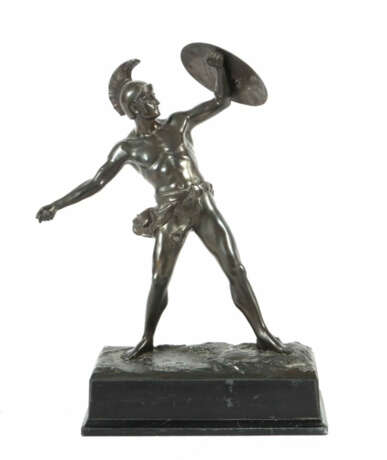 Bildhauer des 20. Jh. ''Spartanischer Krieger'', Zinkguß patiniert, vo… - photo 1