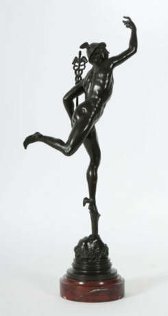 Bildhauer des 20. Jh. ''Hermes'', Bronze patiniert, vollplastische Fig… - photo 2 Bildhauer des 20. Jh. ''Hermes'', Bronze patiniert, vollplastische Fig… - photo 2