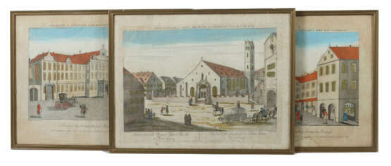 Pfautz, Andreas 1727 - 1772, deutscher Künstler. Konvolut Stadtansicht… - Foto 1 Pfautz, Andreas 1727 - 1772, deutscher Künstler. Konvolut Stadtansicht… - Foto 1