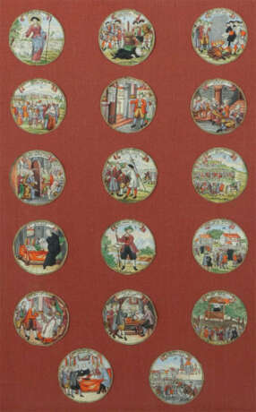 Remshard I, Abraham (wohl) (1680 - um 1754), 17 kreisrunde Bildeinlage… - Foto 1