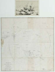 Kartograph des 19. Jh. ''Charte zu der Entdeckungs Reise des Captain J…