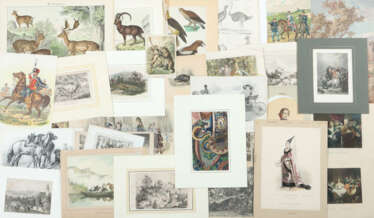 Verschiedene Grafiker des 19./20. Jh. Konvolut mit ca. 34 Grafiken, ve…