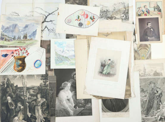 Verschiedene Grafiker des 19./20. Jh. Konvolut mit ca. 21 Grafiken, ei… - photo 1
