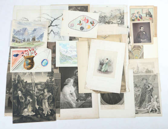Verschiedene Grafiker des 19./20. Jh. Konvolut mit ca. 21 Grafiken, ei… - photo 2