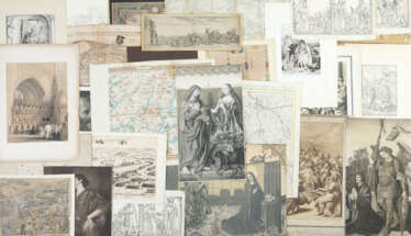 Verschiedene Grafiker des 19./20. Jh. Konvolut mit ca. 25 Grafiken, ei…