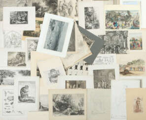 Verschiedene Grafiker des 19./20. Jh. Konvolut mit ca. 35 Grafiken und…