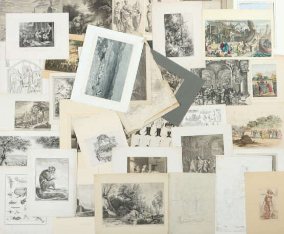 Verschiedene Grafiker des 19./20. Jh. Konvolut mit ca. 35 Grafiken und… - photo 1