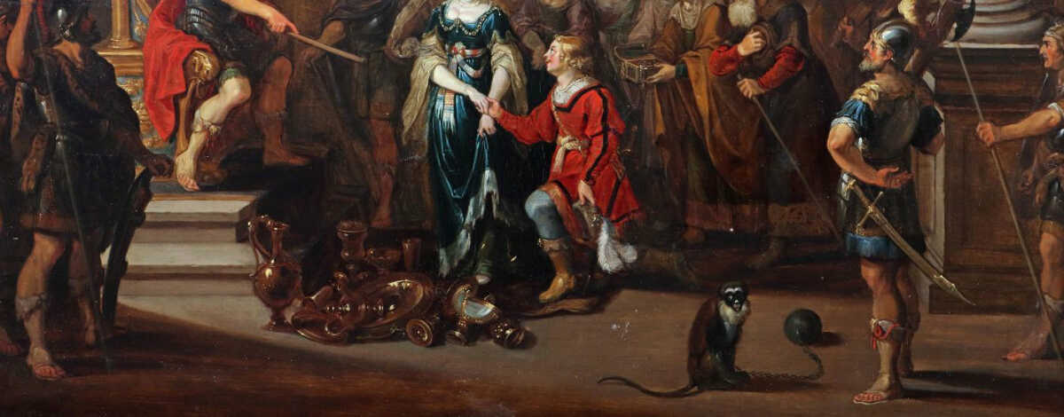 Jordaens, Hans 1595 - 1643 Antwerpen, flämischer Barockmaler. ''Die En… Jordaens, Hans 1595 - 1643 Antwerpen, flämischer Barockmaler. ''Die En…