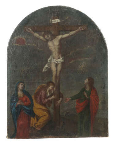 Maler des 17./18. Jh. ''Christus am Kreuz'', Darstellung des gekreuzig… - photo 1 Maler des 17./18. Jh. ''Christus am Kreuz'', Darstellung des gekreuzig… - photo 1