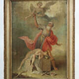 Maler des 18. Jh. ''Abraham opfert Isaak'', Isaak nackt auf einem Stei… - photo 2