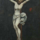 Maler des 18. Jh. ''Jesus am Kreuz'', mit Dornenkrone gen Himmel blick… - photo 1
