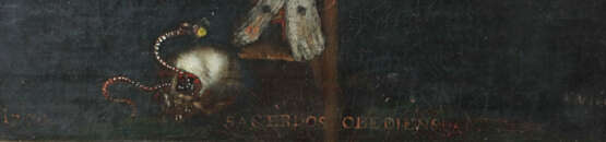 Maler des 18. Jh. ''Jesus am Kreuz'', mit Dornenkrone gen Himmel blick… - photo 3 Maler des 18. Jh. ''Jesus am Kreuz'', mit Dornenkrone gen Himmel blick… - photo 3