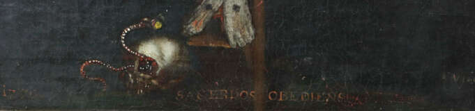 Maler des 18. Jh. ''Jesus am Kreuz'', mit Dornenkrone gen Himmel blick… - photo 3