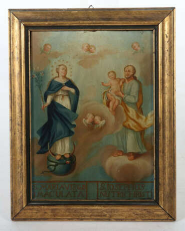 Maler des 18./19. Jh. ''Maria Immaculata und Hl. Josephus'', nebeneina… - photo 2