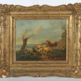 Brunhuber, A. Maler des 19. Jh.. ''Hirtenjunge mit Schafherde'', Schaf… - photo 2