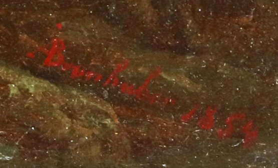 Brunhuber, A. Maler des 19. Jh.. ''Hirtenjunge mit Schafherde'', Schaf… - фото 3 Brunhuber, A. Maler des 19. Jh.. ''Hirtenjunge mit Schafherde'', Schaf… - фото 3