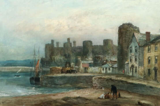 Hayes, George ca. 1824 - 1895 englischer Maler. ''Conwy Castle'', Dars… - photo 1 Hayes, George ca. 1824 - 1895 englischer Maler. ''Conwy Castle'', Dars… - photo 1