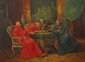 Longardio, L. italienischer Künstler des 19. Jh. ''Theologischer Dispu…