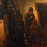 Genremaler/Kopist des 19. Jh. ''Würfelspieler'', flämische Interieursz… - Foto 4