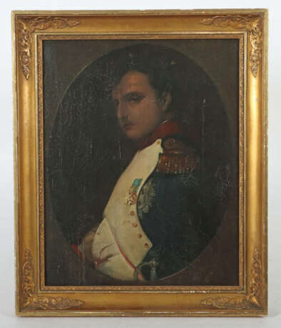 Maler des 19. Jh. ''Napoleon Bonaparte'', Halbportrait in Uniform und … - Foto 2 Maler des 19. Jh. ''Napoleon Bonaparte'', Halbportrait in Uniform und … - Foto 2