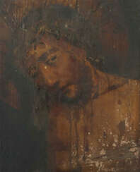 Maler des 19. Jh. ''Ecce Homo'', Darstellung Jesu, Dornenkrone tragend…