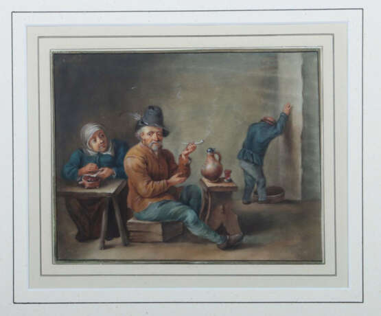 Flämischer Maler des 19. Jh. ''Der Raucher'', Innenraumszene mit sitze… - photo 2 Flämischer Maler des 19. Jh. ''Der Raucher'', Innenraumszene mit sitze… - photo 2