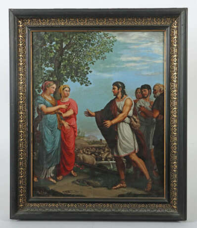 Richter, K. Maler/Kopist des 19. Jh.. ''Jacob mit Lea und Rahel'', meh… - Foto 2 Richter, K. Maler/Kopist des 19. Jh.. ''Jacob mit Lea und Rahel'', meh… - Foto 2