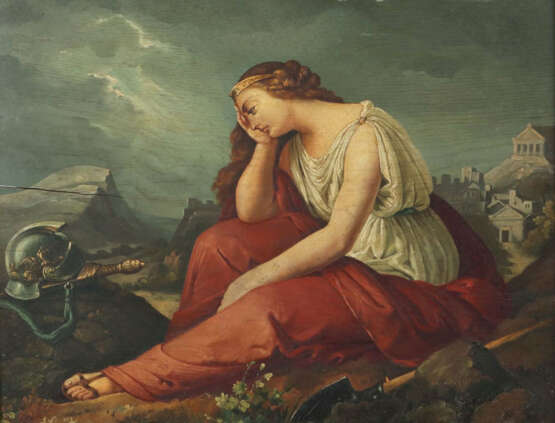 Schröter, Karl Maler des 19. Jh.. ''Antigone am Grab'', Antigone in we… - фото 1 Schröter, Karl Maler des 19. Jh.. ''Antigone am Grab'', Antigone in we… - фото 1