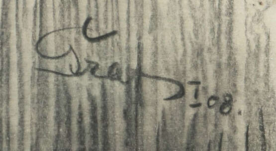 Maler des 19./20. Jh. ''Weiblicher Rückenakt'', eine junge Frau auf ei… - photo 3