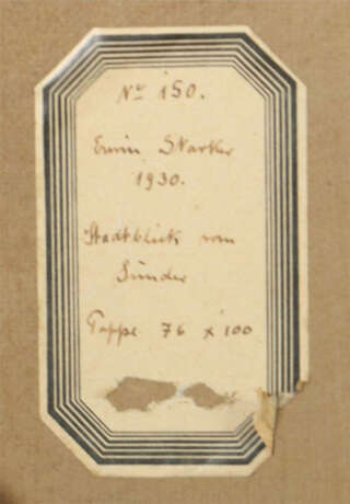 Starker, Erwin Stuttgart 1872 - 1938 ebenda, Maler in Stuttgart und Le… - фото 5 Starker, Erwin Stuttgart 1872 - 1938 ebenda, Maler in Stuttgart und Le… - фото 5