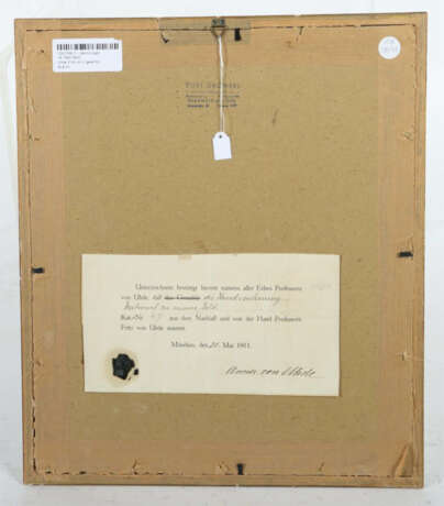 Uhde, Fritz von Gutsbezirk Wolkenburg 1848 - 1911 München, deutscher M… - Foto 4 Uhde, Fritz von Gutsbezirk Wolkenburg 1848 - 1911 München, deutscher M… - Foto 4