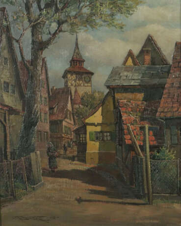 Bongert, Adolf deutscher Maler des 20. Jh.. ''Johanneskirche in Zuffen… - Foto 1 Bongert, Adolf deutscher Maler des 20. Jh.. ''Johanneskirche in Zuffen… - Foto 1