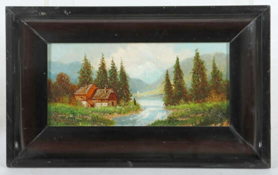 Deckert Maler des 20. Jh.. ''Im Harthal'', Blick auf einen Flusslauf i… - Foto 2 Deckert Maler des 20. Jh.. ''Im Harthal'', Blick auf einen Flusslauf i… - Foto 2