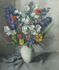 Drexler, R. Maler des 20. Jh.. ''Blumenstillleben'', bunter Sommerblum…