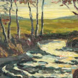 Maler des 20. Jh. ''Bachlauf'', zwischen herbstlicher Hügellandschaft … - photo 1