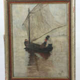 Maler/Kopist des 20. Jh. ''Bauernpaar im Segelboot'', bei Windstille a… - photo 2