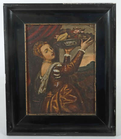 Maler des Anfanges des 20. Jh. ''Mädchen mit Fruchtschale'', Dame in g… - photo 2 Maler des Anfanges des 20. Jh. ''Mädchen mit Fruchtschale'', Dame in g… - photo 2