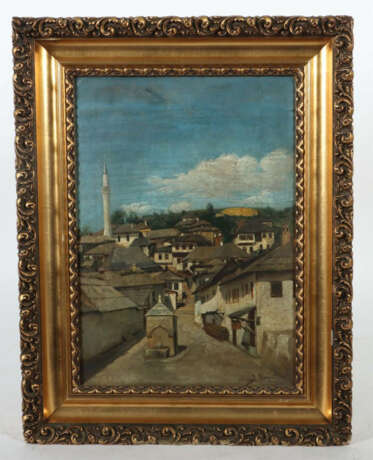 Maler des 20. Jh. ''Blick auf Sarajevo'', Blick auf eine Gasse der Sta… - photo 2