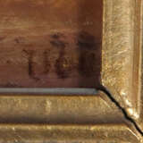 Maler des 20. Jh. ''Alpine Seelandschaft'', Blick auf Häuser an einem … - photo 3