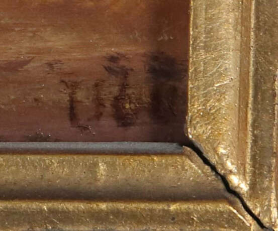 Maler des 20. Jh. ''Alpine Seelandschaft'', Blick auf Häuser an einem … - photo 3 Maler des 20. Jh. ''Alpine Seelandschaft'', Blick auf Häuser an einem … - photo 3