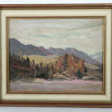 Maler des 20. Jh. ''Berglandschaft im Morgenrot'', Blick auf eine berg… - photo 2