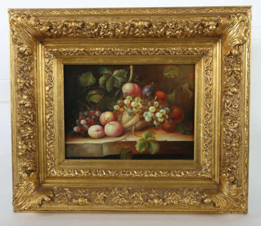 Maler des 20. Jh. ''Früchtestillleben'', auf einer Steinplatte arrangi… - photo 2