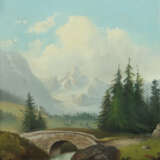 Maler des 20. Jh. ''Flusslandschaft mit Brücke'', Blick auf einen Flus… - photo 1