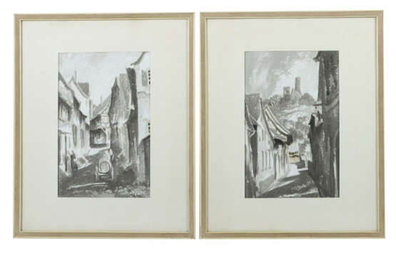 Pina, Josef Maler des 20. Jh., erster Vorname unbekannt. 2 variierende… - photo 1 Pina, Josef Maler des 20. Jh., erster Vorname unbekannt. 2 variierende… - photo 1