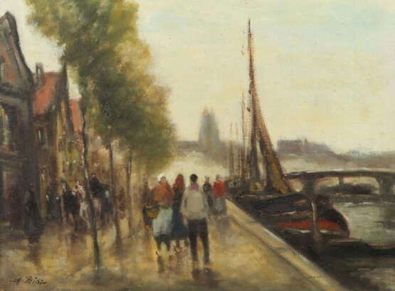 Prinz, Willy 1904 - ?, war ein deutscher Landschaftsmaler. ''Straßensz… - photo 1 Prinz, Willy 1904 - ?, war ein deutscher Landschaftsmaler. ''Straßensz… - photo 1