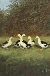 Puls, Erich Düsseldorf 1910 - 1981 Jülich. ''Enten an einer Wiese'', W…
