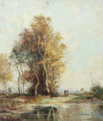 Richter, K. Maler des 20. Jh.. ''Herbstlandschaft'', Darstellung mit e…